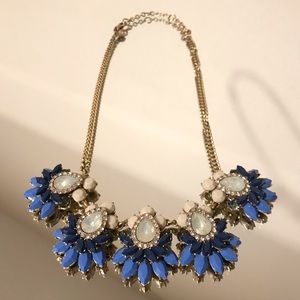J.Crew Crystal Mixed-Media Adjustable Necklace
